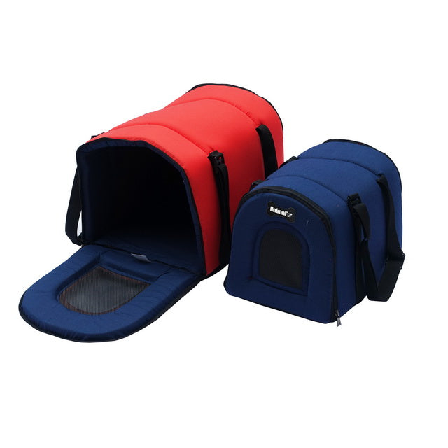 Borsa trasportino linea per cani in cotone con manico regolabile