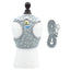 Parure pettorina margheritina con campanello e guinzaglio per cani e gatti, design elegante con colletto decorativo