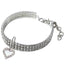 COLLARE GIOIELLO STRASS CUORE ARGENTO