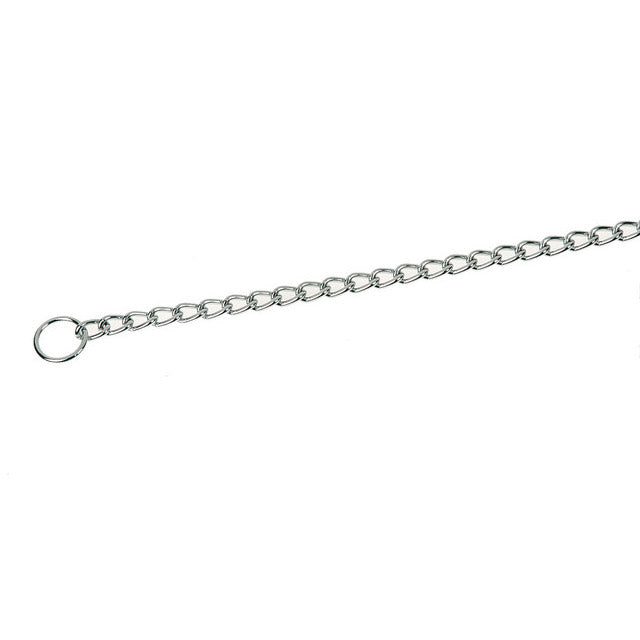 Collare strangolo maglia ritorta grossa per cani, materiale robusto e resistente