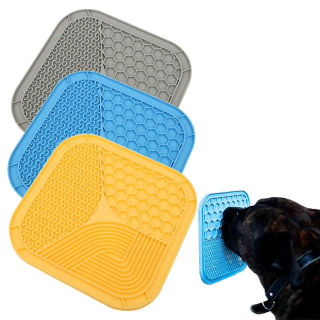 Tappetino da leccare antistress in silicone per cani e gatti con ventose di fissaggio