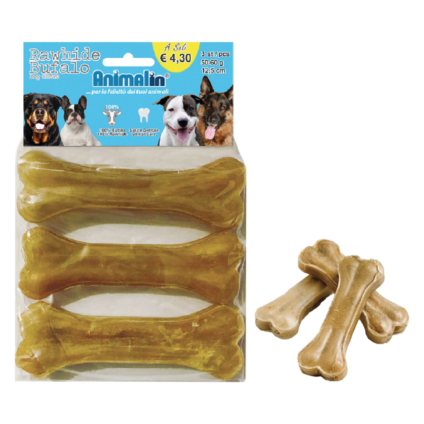 OSSO BUFALO PRESSATO PER CANI