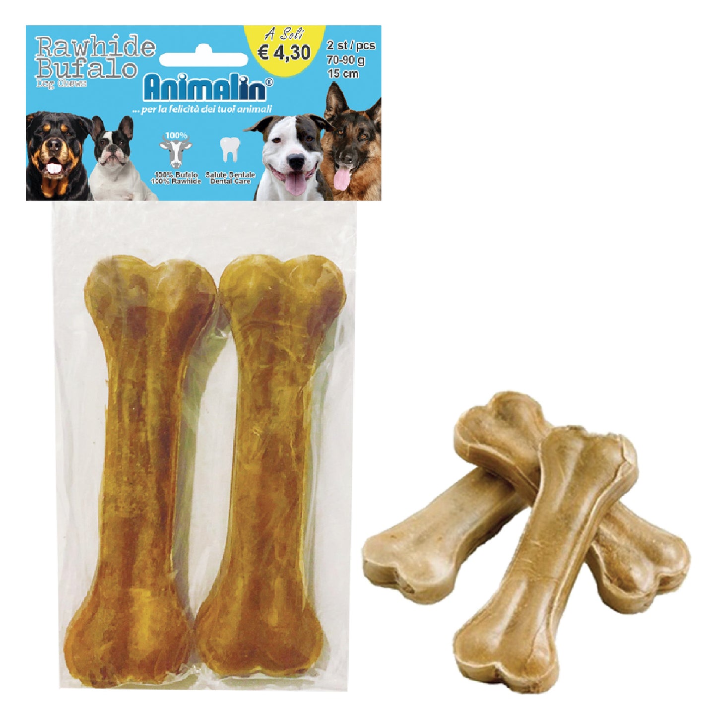 OSSO BUFALO PRESSATO PER CANI