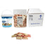 Biscotto sandwich per cani al gusto carne e pesce, forma rettangolare, snack naturale italiano