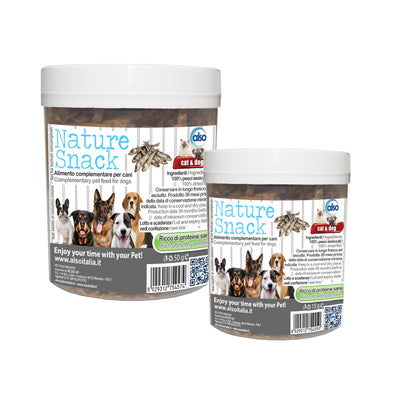 Snack per cani con pesciolini essiccati naturali, 50 g, lunghezza 3-6 cm