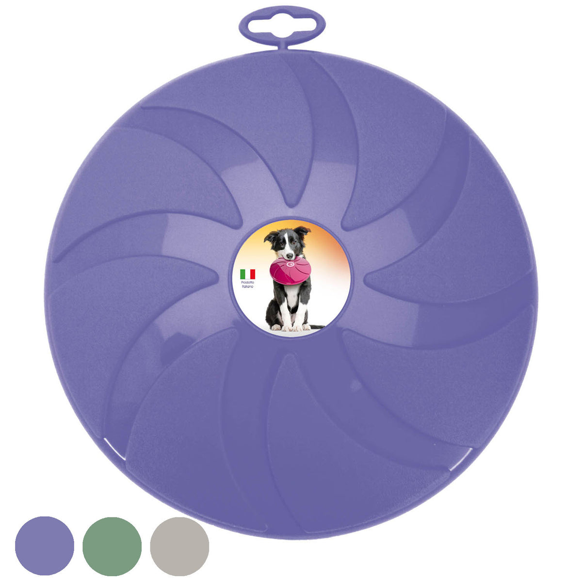 Frisbee SuperDog per cani diametro 23,5 cm gioco riporto resistente