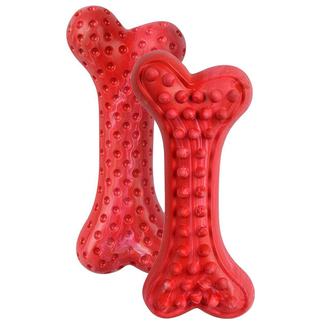 Palla gioco gomma dura extra strong per cani, 16 cm x 7 cm, 235 g, resistente ai morsi