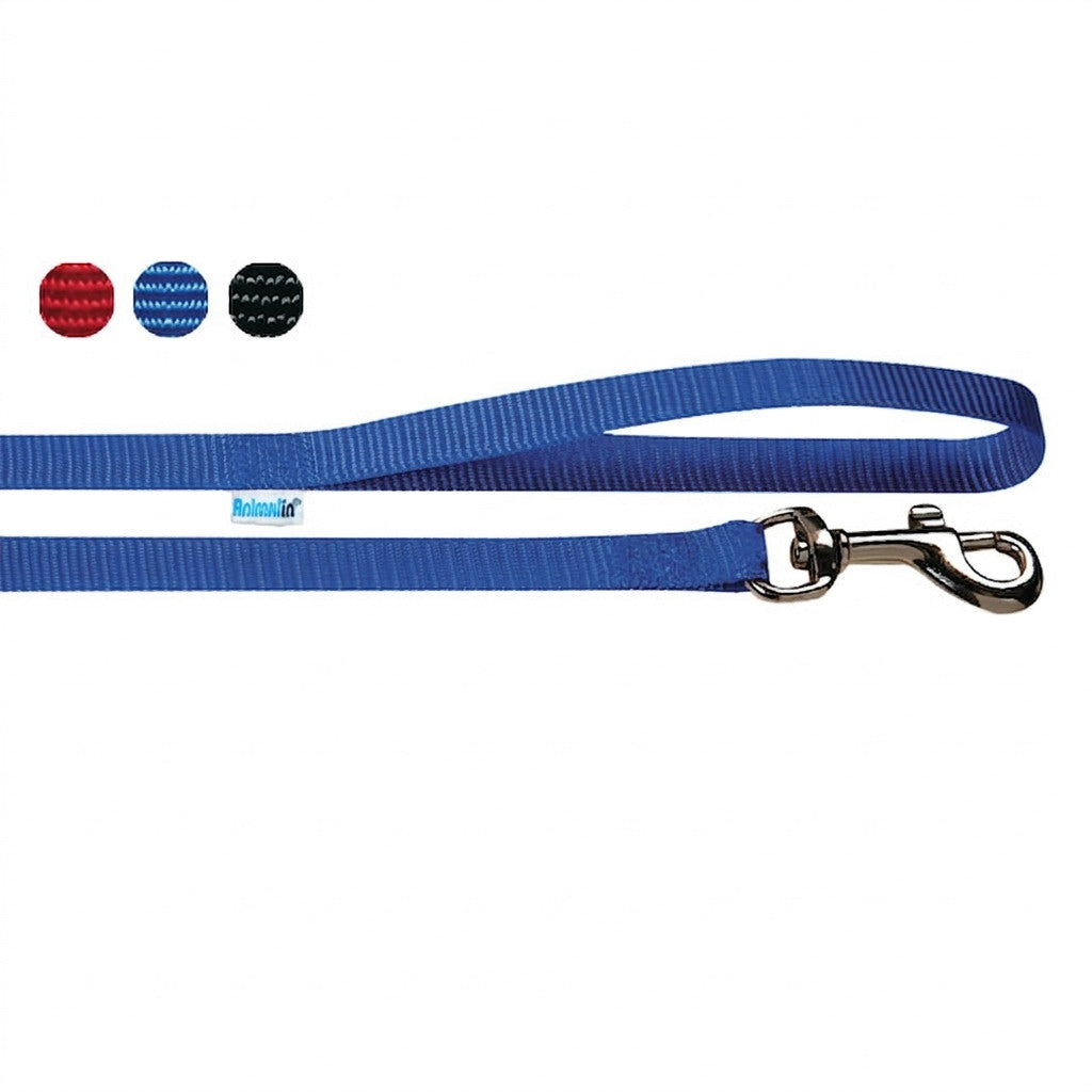 Guinzaglio in nylon blu resistente per cani, accessorio robusto e leggero