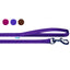 Guinzaglio in nylon viola resistente per cani, robusto e leggero