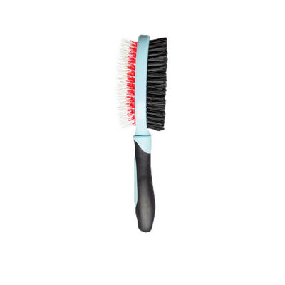 Spazzola ovale 2 in 1 antigraffio per cani e gatti, 22 cm, con punte protettive