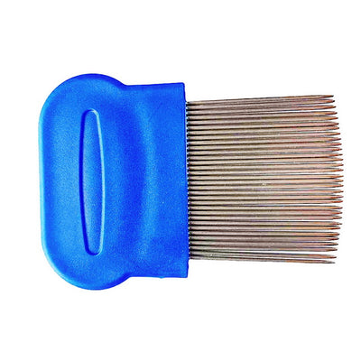 Pettine a denti stretti per cani e gatti togli pulci e zecche, 8 × 5,5 cm