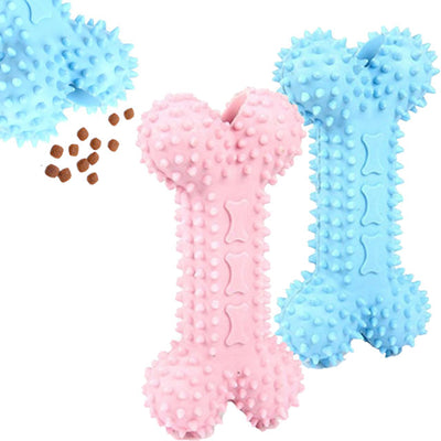 Osso interattivo TPR mix color 12 cm per cani, resistente e non tossico
