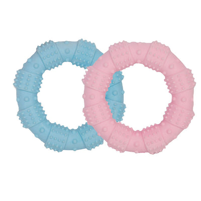 Gioco anello TPR mix color per cani piccoli e medi, 12 cm, resistente e non tossico