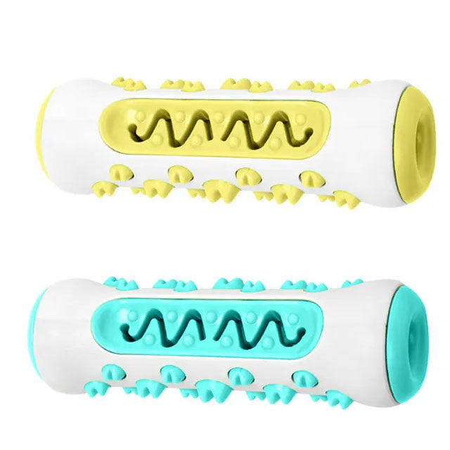 Gioco dentale in TPR a forma di missile per cani, 15 x 4,8 cm, 140 g, colori assortiti