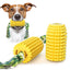 Gioco TPR igiene dentale pannocchia con corda per cani, 11x5,5 cm, corda 50-60 cm