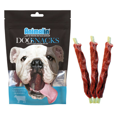 Grissino monopro per cani con paté di manzo, 13 cm, 100 g