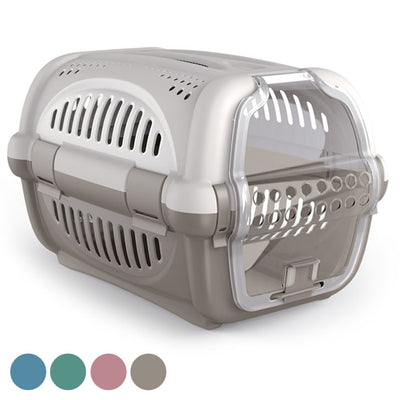 Trasportino Rhino 51x34,5x33 cm per piccoli animali con apertura frontale sicura