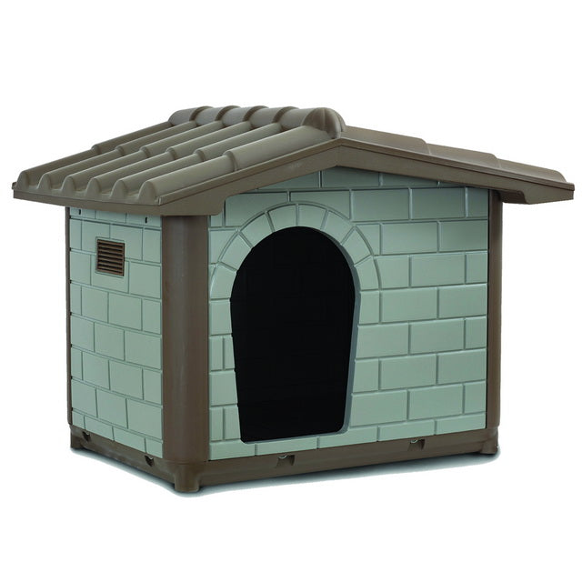 Cuccia Classic Maxi per cani grandi isolata in plastica eco, 119x91x88 cm