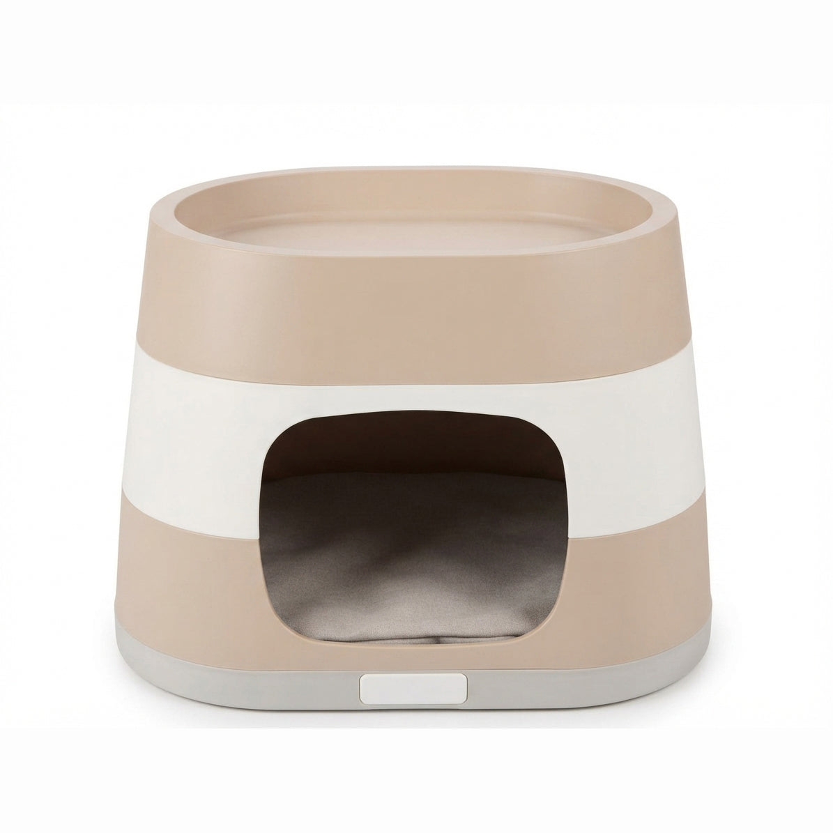 CUCCIA RING SMONTABILE MOCACCINO CON CUSCINO CM 58X38X35