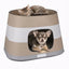 CUCCIA RING SMONTABILE MOCACCINO CON CUSCINO CM 58X38X35