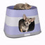 CUCCIA RING SMONTABILE LILLA CON CUSCINO CM 58X38X35