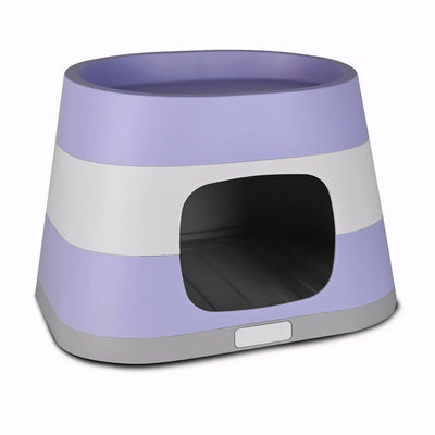 CUCCIA RING SMONTABILE LILLA CON CUSCINO CM 58X38X35