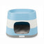 CUCCIA RING SMONTABILE AZZURRA CON CUSCINO CM 58X38X35