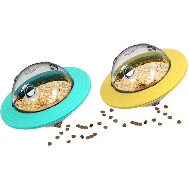 Gioco interattivo UFO spargi cibo per cani e gatti, 16,4 x 11,2 cm, colori assortiti