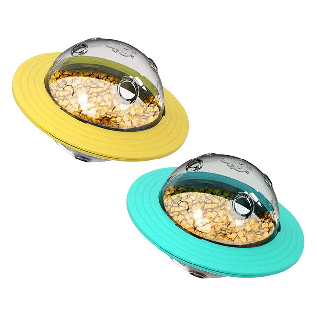 Gioco interattivo UFO spargi cibo per cani e gatti, 16,4 x 11,2 cm, colori assortiti