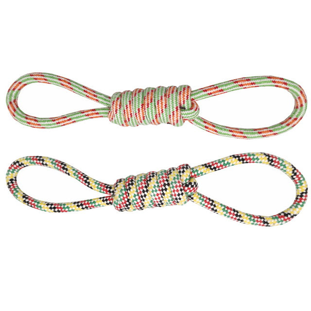Gioco rope per cani in corda resistente, 27 cm, ideale per tiro e riporto