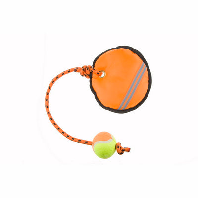 Gioco galleggiante con pallina da tennis integrata per cani, in materiale Oxford resistente