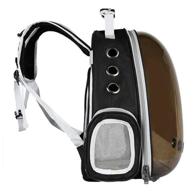 Borsa trasportino Crystal zainetto in PVC trasparente per gatti e cani piccoli, 33 x 25 x 41 cm