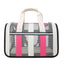 Borsa trasportino semirigida stripes con tracolla regolabile per gatti e piccoli animali