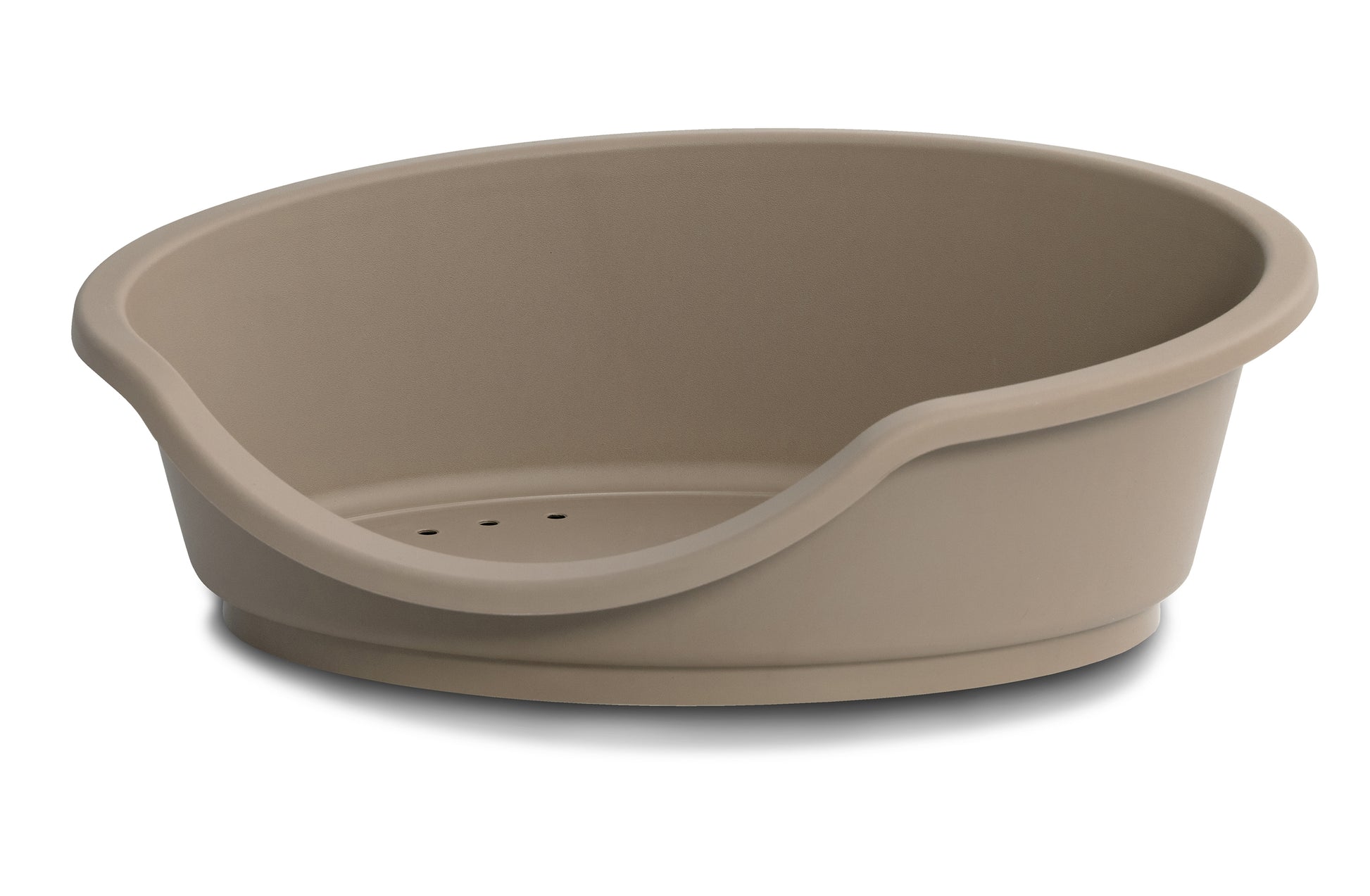 Cuccia in plastica lettino Tino Eco tortora 53x32x18 cm con piedini antiscivolo