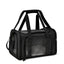 Borsa trasportino nera con soffice tappetino e rete traspirante, 43 x 28 x 28 cm
