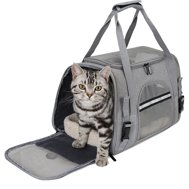 Borsa Trasportino per Cani e Gatti in Oxford Fino a 6,5 Kg - CM 45X26X28
