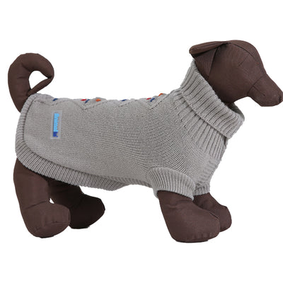 MAGLIONE POIS GRIGIO PERLA