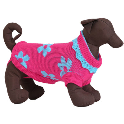 MAGLIONE M'AMA FUXIA/AZZURRO