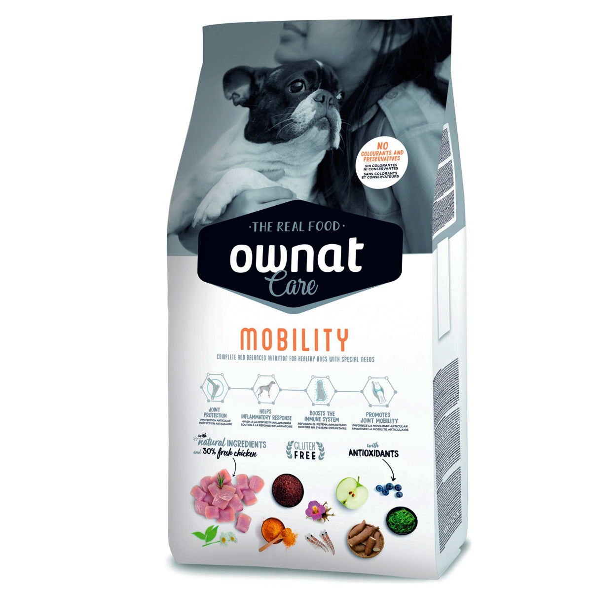 Mangime secco OWNAT CARE MOBILITY per cani con articolazioni delicate, con collagene e glucosamina