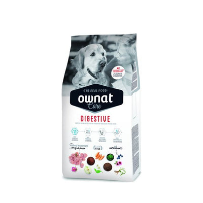Mangime secco per cani con intestino sensibile Ownat Care Digestive con pollo e salmone