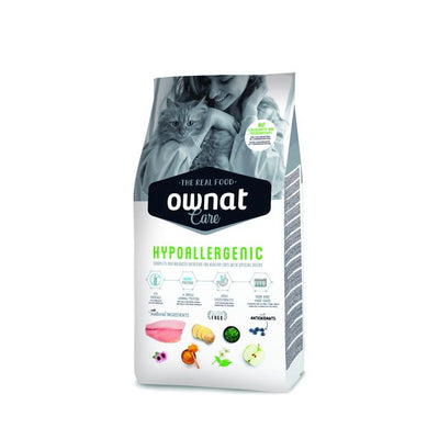 Mangime completo hypoallergenic OWNAT Care per gatti sensibili, 1,5 kg