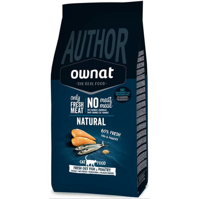 Crocchette OWNAT AUTHOR FRESH per gatti con pesce azzurro, gallina e anatra, 1,5 kg