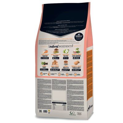 Mangime monoproteico salmone OWNAT Classic per cani, ricetta con ingredienti naturali