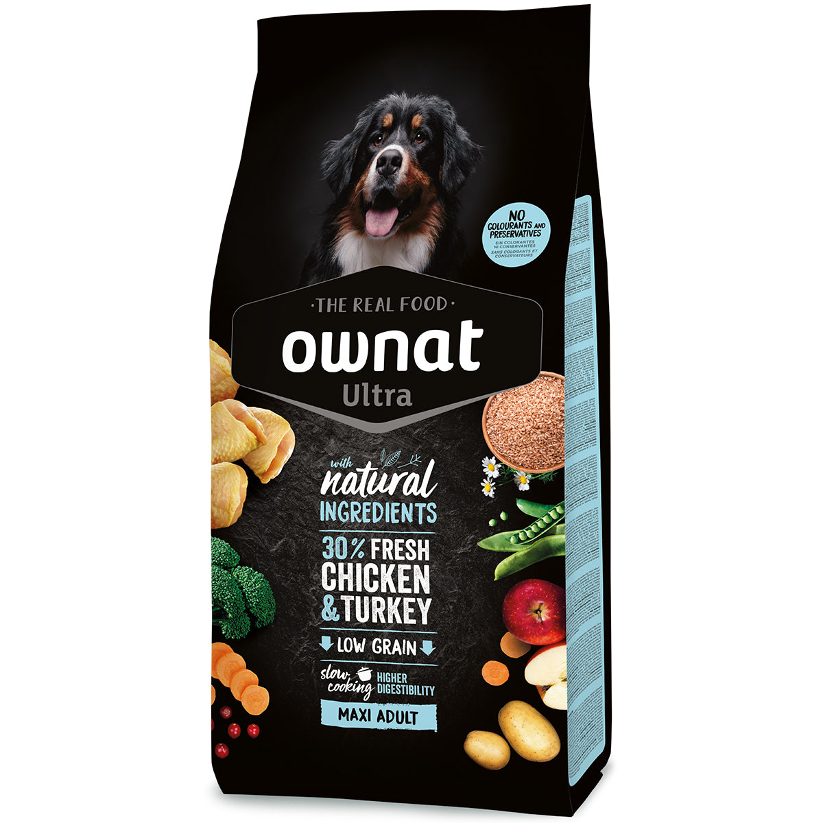 Ownat Ultra Maxi Adult 12 kg alimento secco per cani adulti di taglia grande con pollo e tacchino