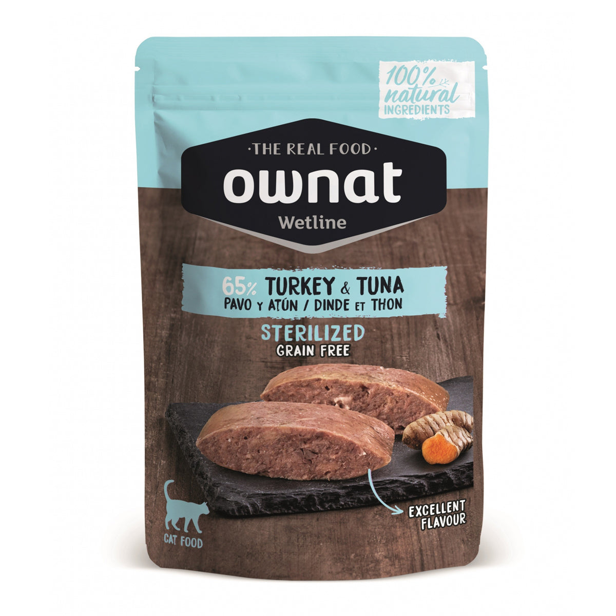 Ownat Wetline Cat Sterilized Tacchino e Tonno 85 g alimento umido per gatti sterilizzati