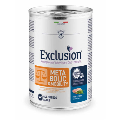 EXCLUSION WET DOG MONOPRO VET METABOLIC-MOBILITY ADULT ALL BREED MAIALE