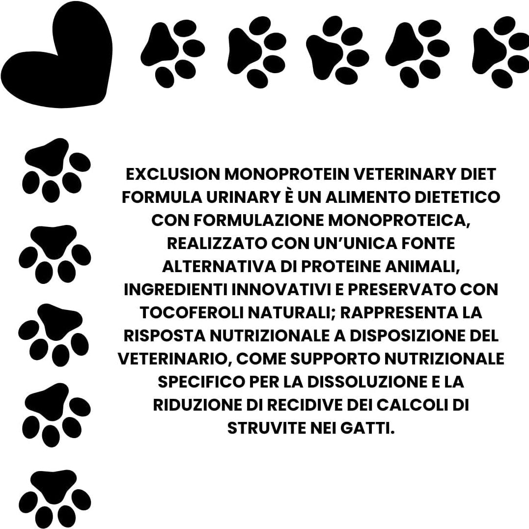 EXCLUSION WET CAT MONOPRO VET URINARY ADULT  MAIALE 85 gr
