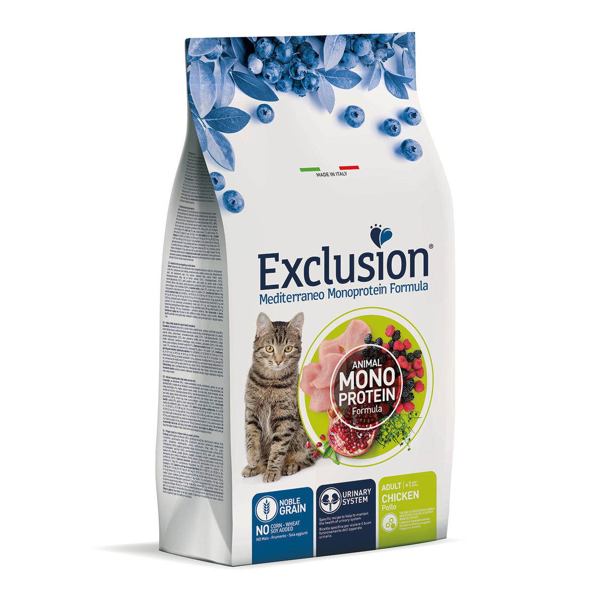 Exclusion Mediterraneo Noble Grain Cat Adult Pollo – Alimento completo monoproteico per gatti adulti con pollo
