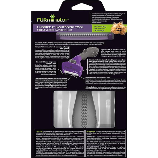 SPAZZOLA FURMINATOR PER GATTI PELO LUNGO M/L