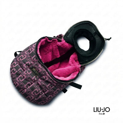 Liu Jo zaino trasportino Scooter Rose Animalier per cani e gatti fino a 5 kg